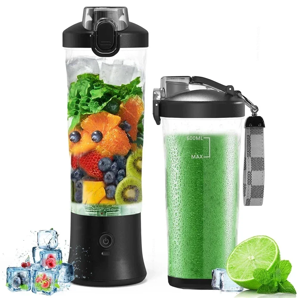 Xiaomi Liquidificador Portátil para Shakes e Smoothies Espremedor Elétrico Misturador de Frutas Mini Liquidificador 600ml Lâminas Esporte ao ar Livre tr