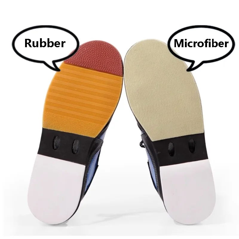 Women Men Genuine Leather Bowling Shoes Unisex Breathable Skidproof Sneakers Lace-up Cushioning Indoor Shoes for Bowling bowling shoes
