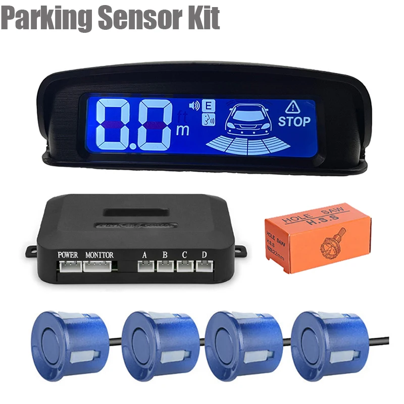 Multiple Radar Parking Sensor Kit Backlight Parktronic LED Display System Backup