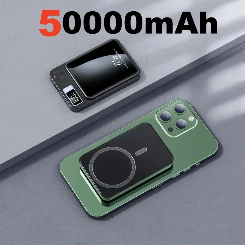 בנק כוח 22.5W 100000 מתאם סוללה חיצונית ניידת מגנטית אלחוטית mAh עם טעינה מהירה מאוד ל-iPhone Huawei