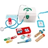 Doctor Kit for Kid Wooden Educational Pretend Medical Play Set Real Stethoscope Simulation Fun Role Doctor Playing Game Boy Gift 1