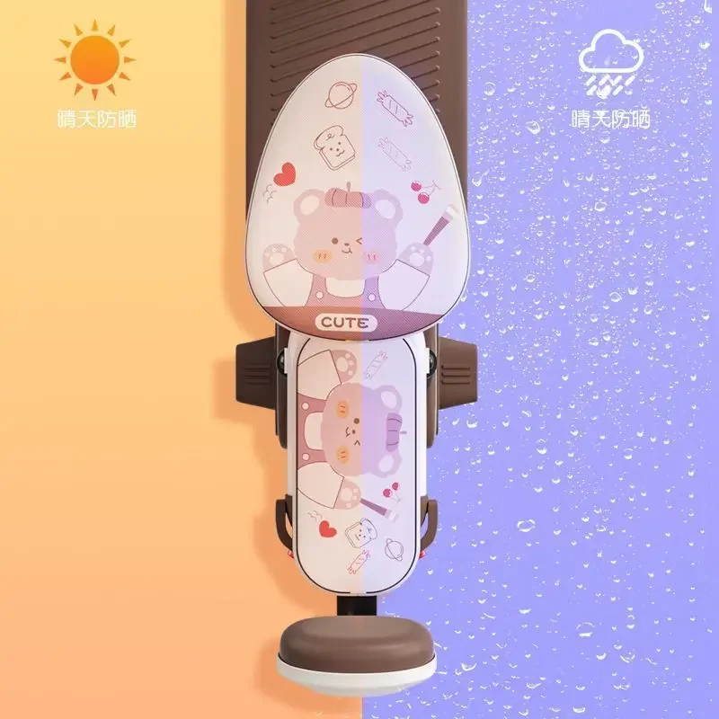 Summer sun protection, heat insulation waterproof and breathable electric cartoon female battery car seat cover for all seasons