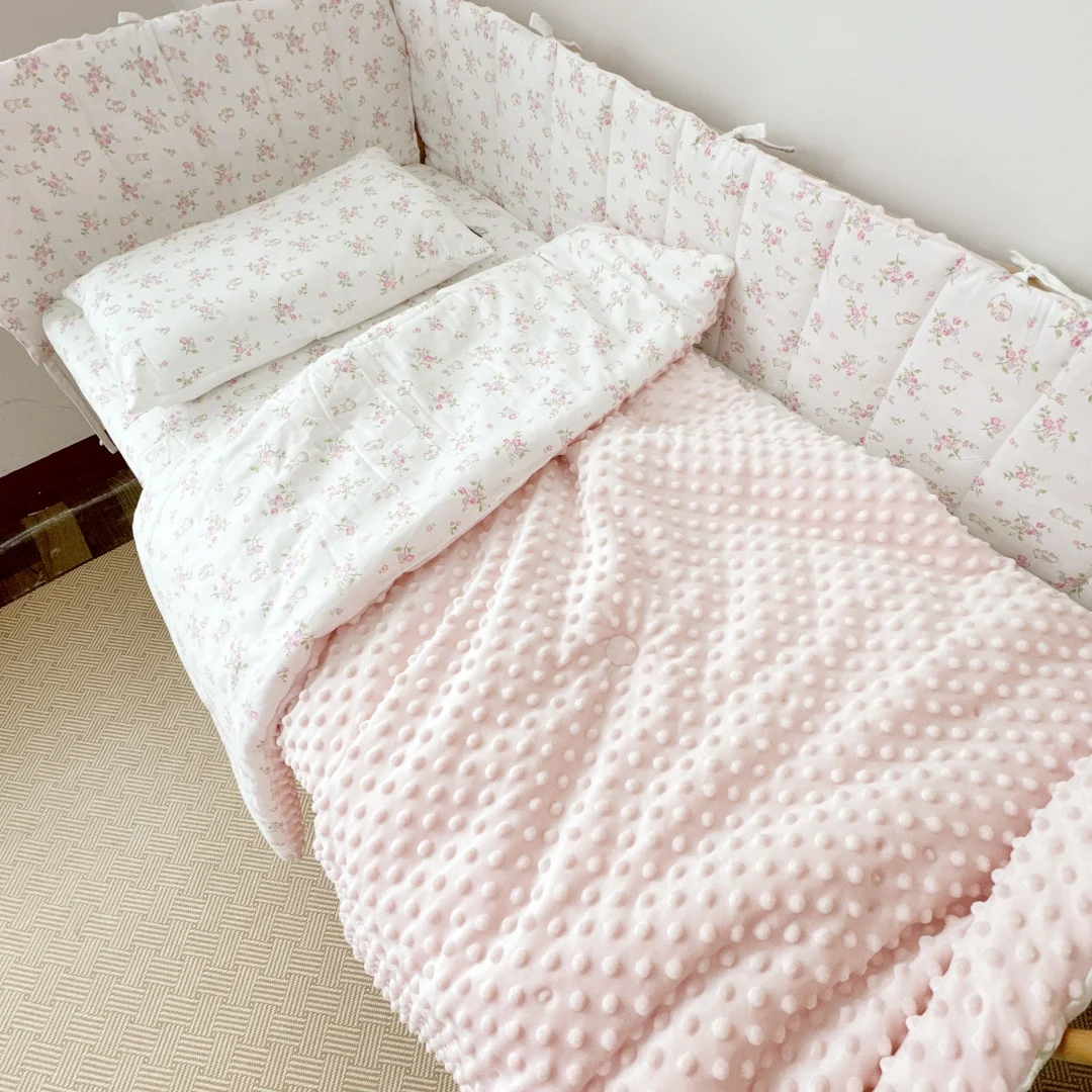Pastoral Style Kidsren's Class a Pure Cotton Floral Quilt All Year Round Quilt Kindergarten Winter