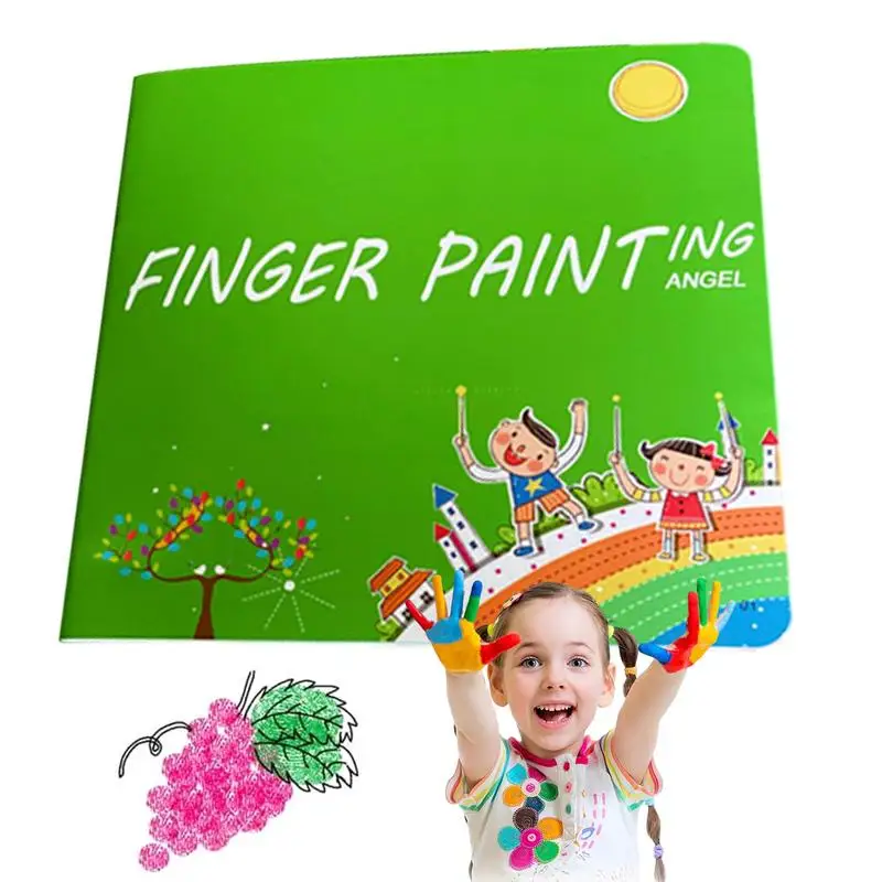Washable Finger Paint Set Kids Painting Kit And Book Kids Washable Finger  Painting Set For Children Kids Ages 4-8 Boys And Girls - AliExpress