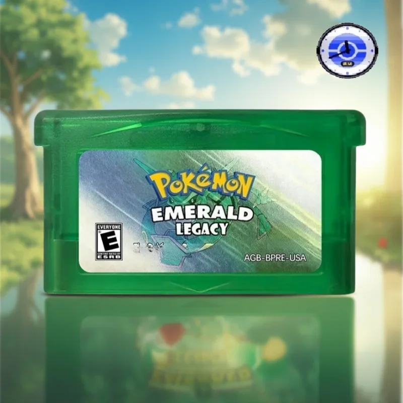 GBA 실시간 시계 게임 카트리지, Sun Sky, Light Platinum, Rowe, RTC Pokemon 영어 게임 카트리지, GBA ROM 수정 버전