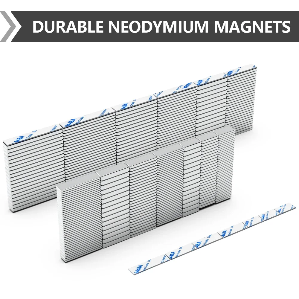 Neodymium Magnet Double-sided Adhesive Block NdfeB N35 Strong Permanent Refrigerator