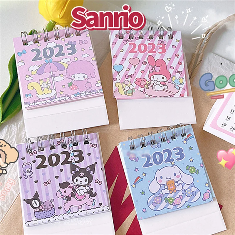 2023 Desktop Mini Small Desk Calendar Anime Sanrioed Girl New Year Calendar