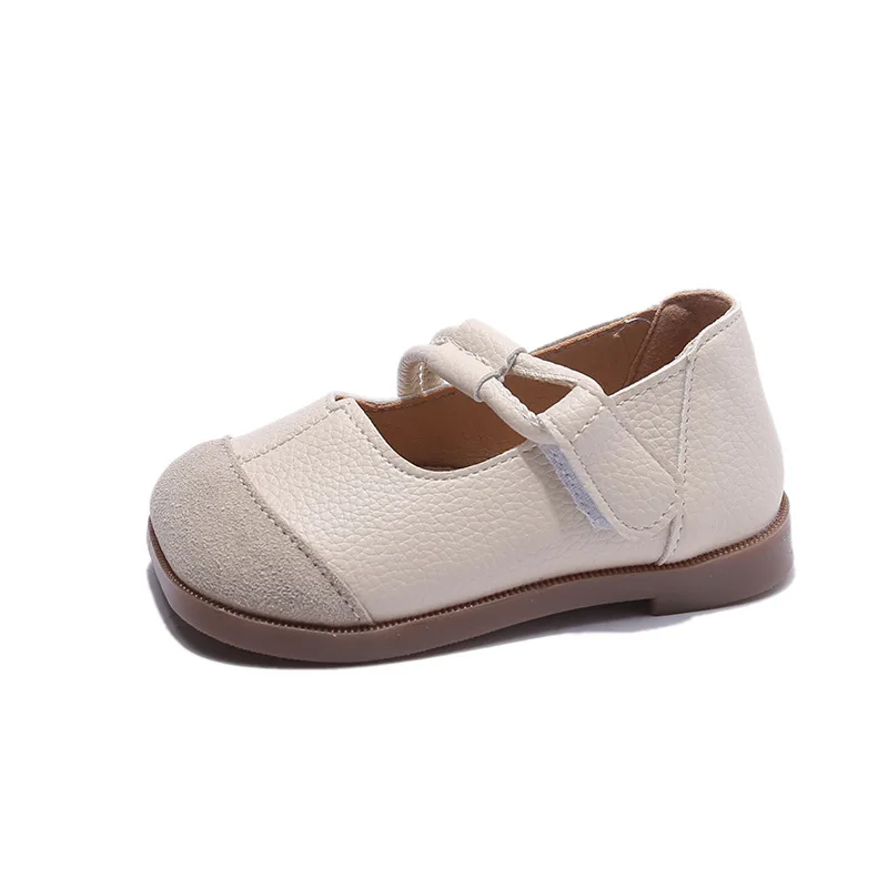 Children Leather Shoes for Girl Spring and Autumn Fashion Retro Soft Soled Comfortable Princess Shoes Elegant Casual Kids