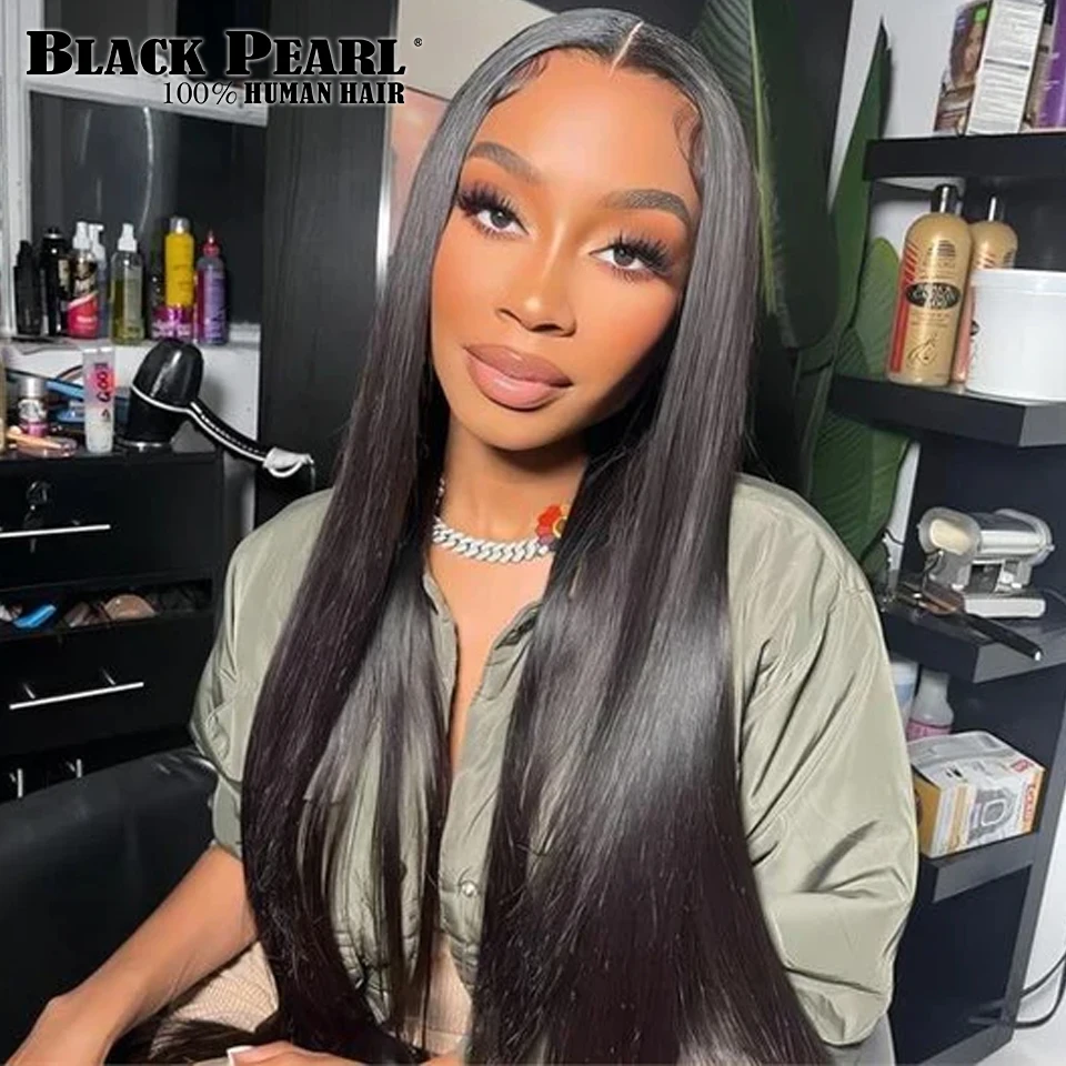 Trendy Bone Straight Human Brazilian Lace Frontal Wig