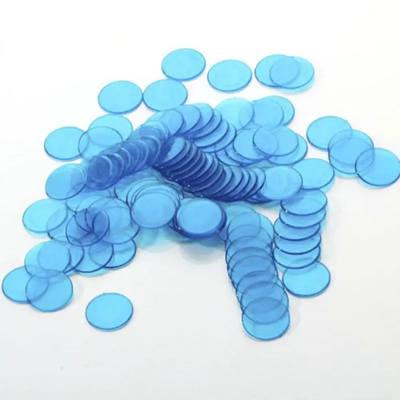 100 Pieces Bingo Chips Bingo Chips for Game Cards, Multicolor