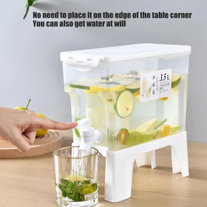 Cold Water Kettle With Removable Stand Soak Fridge Storage Box Lemonade Juice  Container Beverage Dispenser Organizers Kitchen - AliExpress