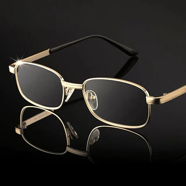 Unisex Clear Crystal Lens Anti-Scratch Reading Glasses