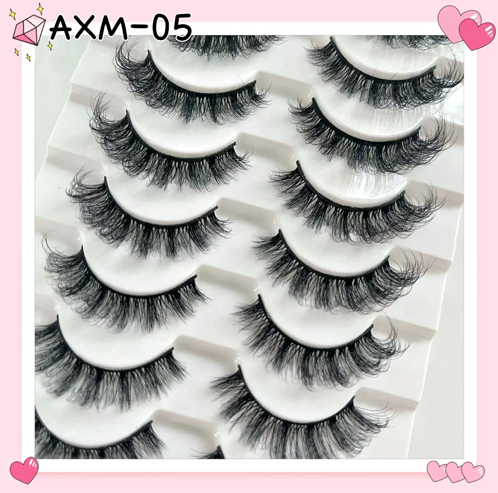 10/2pairs of imitation 3D mink eyelashes fluffy natural false eyelashes makeup fake lashes eyelash extension maquiagem faux cils eyelash extension eyelash extensions eyelash extension lashes fake eyelashes false eyelashes