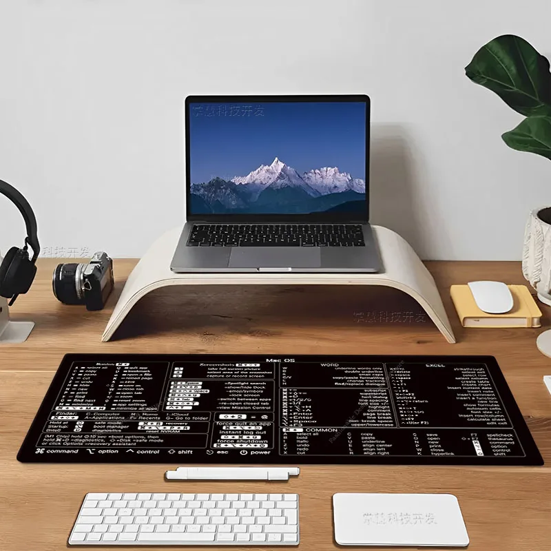 Cheat Sheet Mouse Pad For MAC OS Word Excel Shortcuts Keyboard Mousepad Candlestick Patterns Desk Mat Office User mouse pad