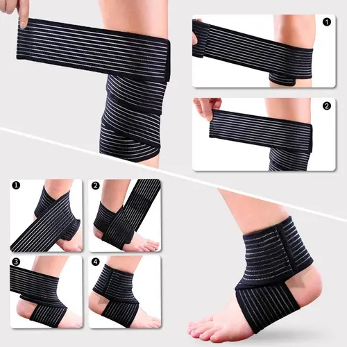 Full-Length 40-300cm Knee Elbow Support Wrap | Adjustable Strap for Sports, Gym & Fitness | Wrist Ankle Pain Relief Bandage Cuff - Image 3