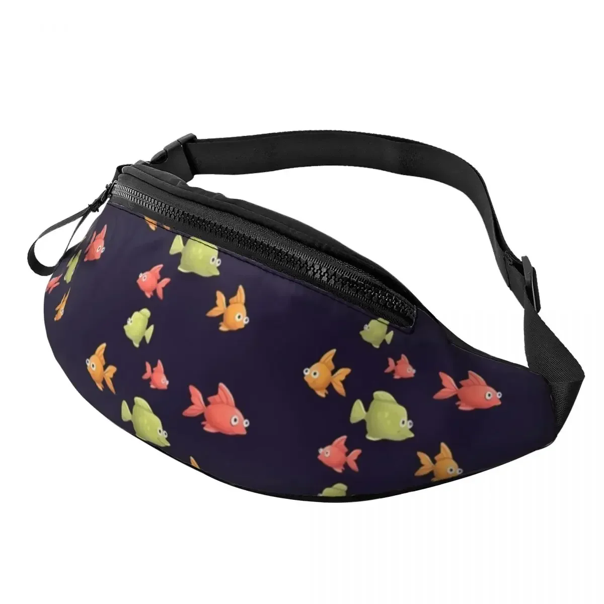 

Tropical Marine Waist Bag Colorful Fishes Print Naturehike Unisex Waist Pack Polyester Pattern Bag