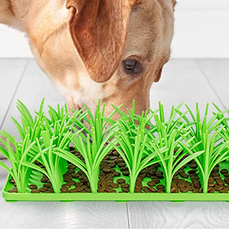 Grass Snuffle Pad For Dogs Silicone Snuffle Grass Pad Silicone Mats For Cats Non-Slip Large Medium Small
