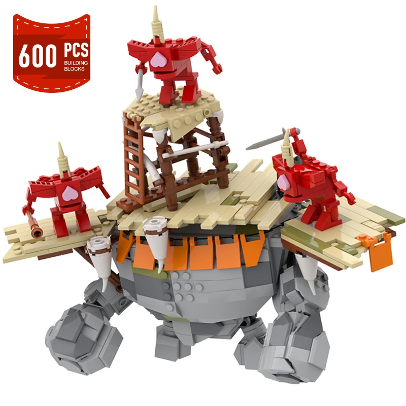 Moc Game Zeldaed Stone Talus Building Blocks Assemblaggio Di Modelli Stone Monsters Collection Mattoni Creativi Giocattoli Regali Di Compleanno