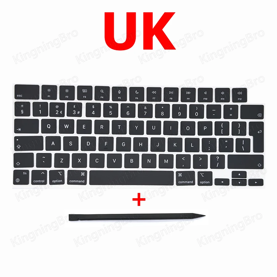Laptop A2442 A2485 Keyboard Keys Keycaps US UK French Russian Spain Apple Macbook Pro M1 Retina 14" 16" Key Cap keyboard keycap laptop keyboard