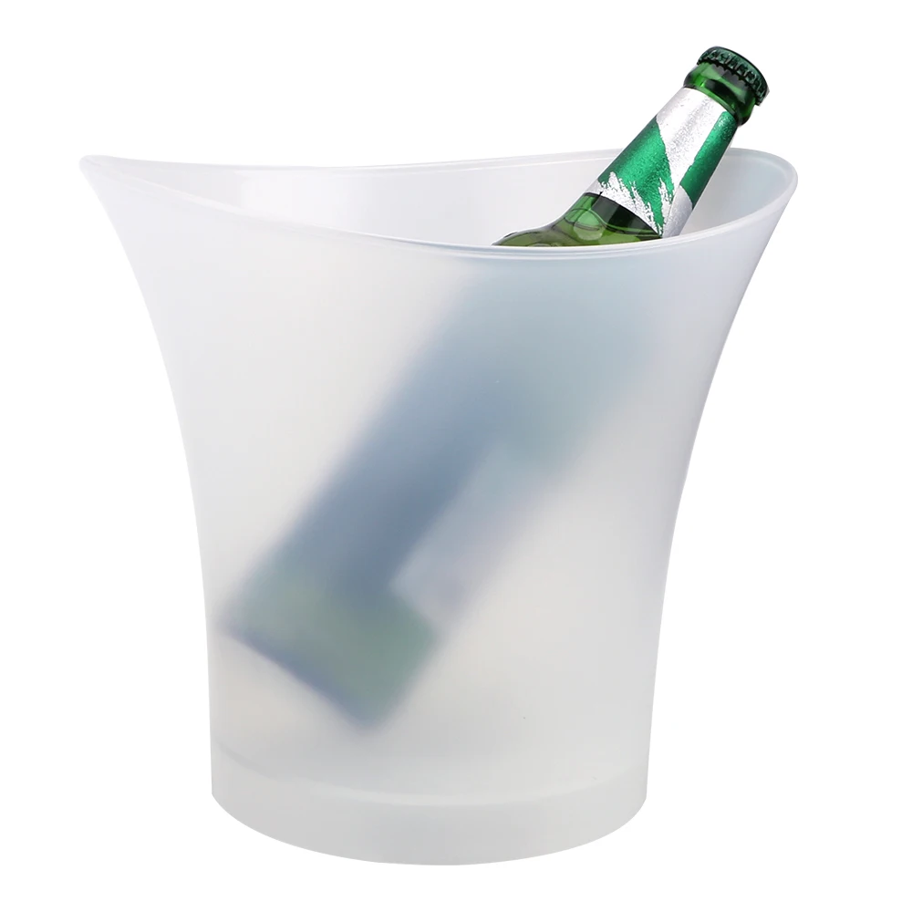 5L Ice Bucket ice bucket Champagne Beer Bucket 4 Color Deocrative Bars Night Party LED Light Up New Waterproof Plastic LED for Bars Nightclubs