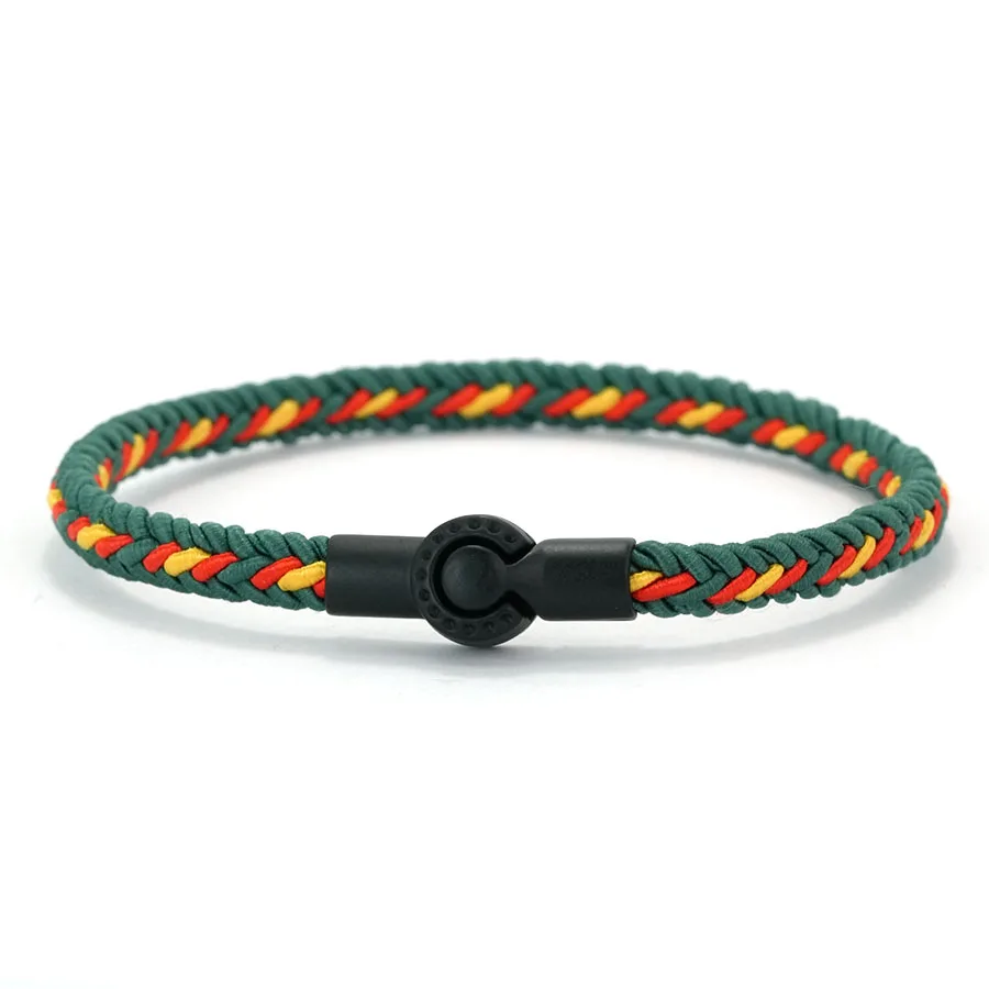 Noter Langlebiges ethnisches Seilarmband für Männer, 5 Farben erhältlich, hautfreundlich, schweißabsorbierend, Sportarmband, Armreif Pulseria Homme – Detail 8