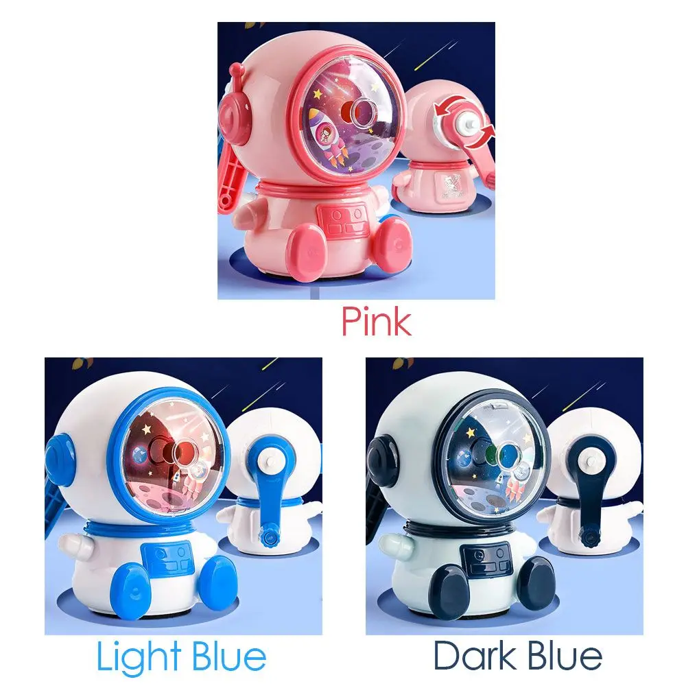 Pencil Sharpener Third Gear Adjustable Astronaut Automatically Enters Lead Cute Cartoon Hand-cranked Mechanical Tool Office