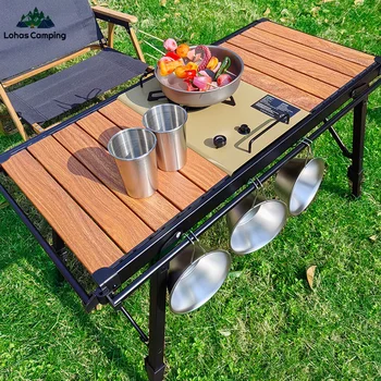 Lohascamping 접이식 IGT 테이블, 경량 배낭 롤 테이블, 다기능 조절 가능 다리 책상, 데스크탑 버너, 바베큐 테이블,접이식테이블,캠핑테이블,화로대테이블,백패킹테이블 ,경량캠핑테이블,igt버너, 캠핑롤테이블,캠핑키친테이블,접이식캠핑테이블,igt가변다리 ,캠핑버너테이블,멀티펑션,igt메쉬트레이,바베큐테이블 ,캠핑igt테이블 ,테이블버너,bbq테이블 상품 이미지