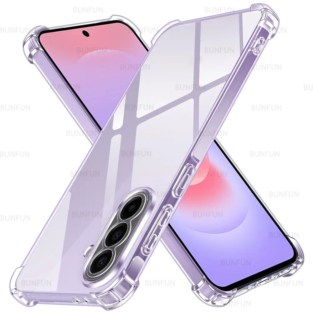Clear Full Lens Protective Shockproof Slim Soft Silicone Case for Samsung Galaxy A37 5G