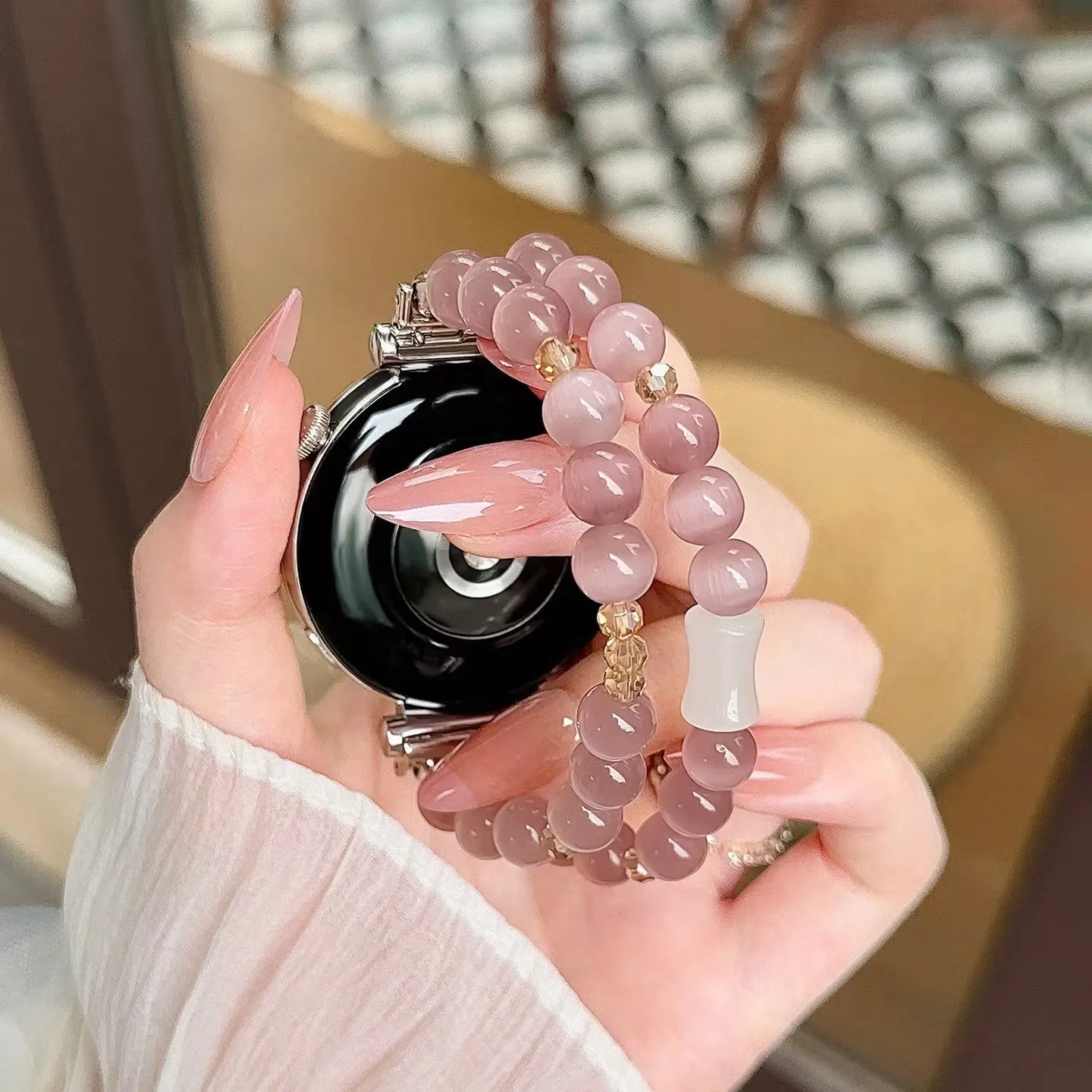 Elastic Crystal Bead Strap - Women's Bracelet Accessory