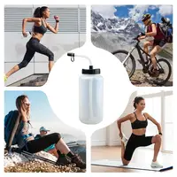1000ML sports Hockey Water Bottle with Straw Leak Proof Portable Large Capacity Football Lacrosse Bottle Classic Sports Gear 2