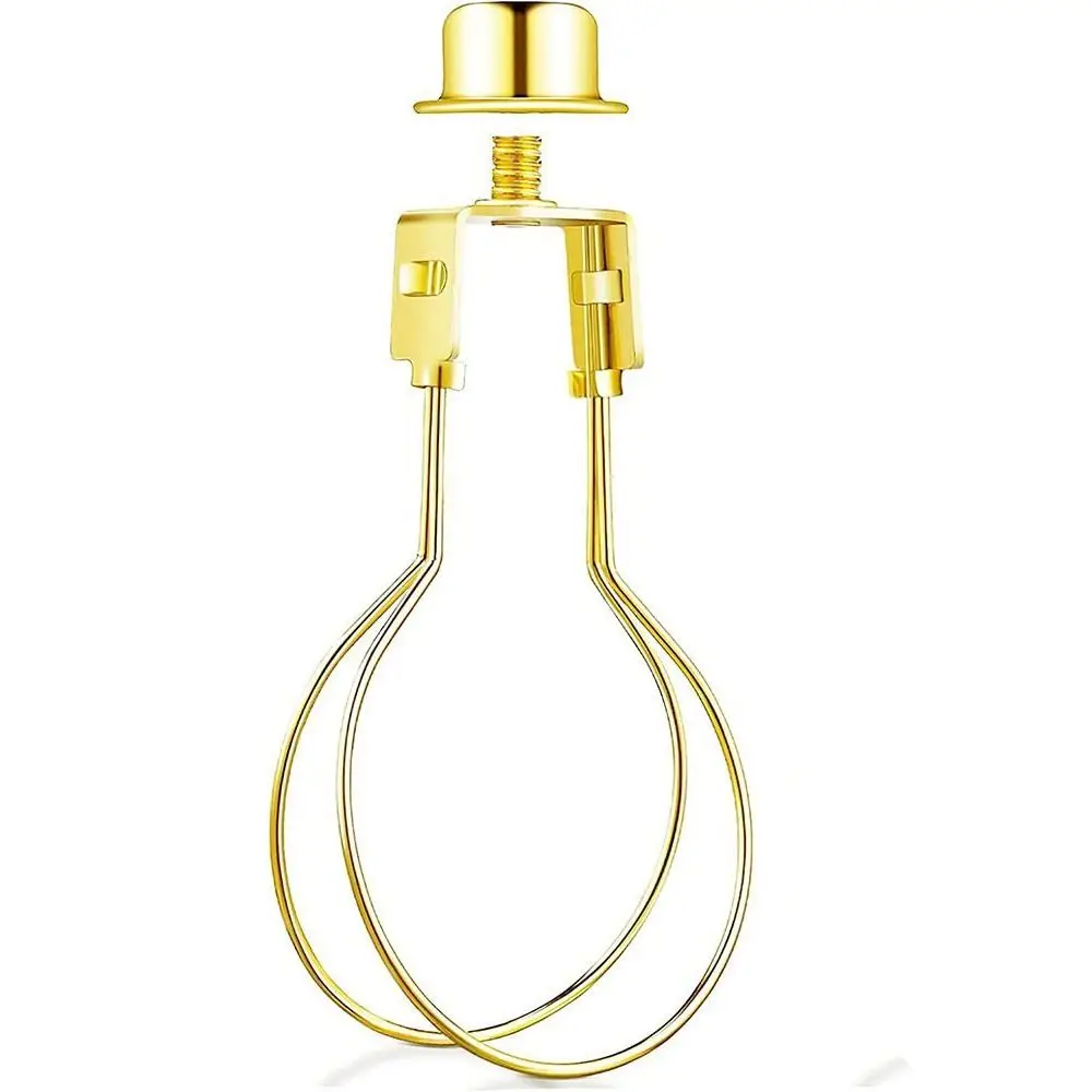 Durable Iron Lamp Shade Cap with Light Bulb Clip and Finial Top