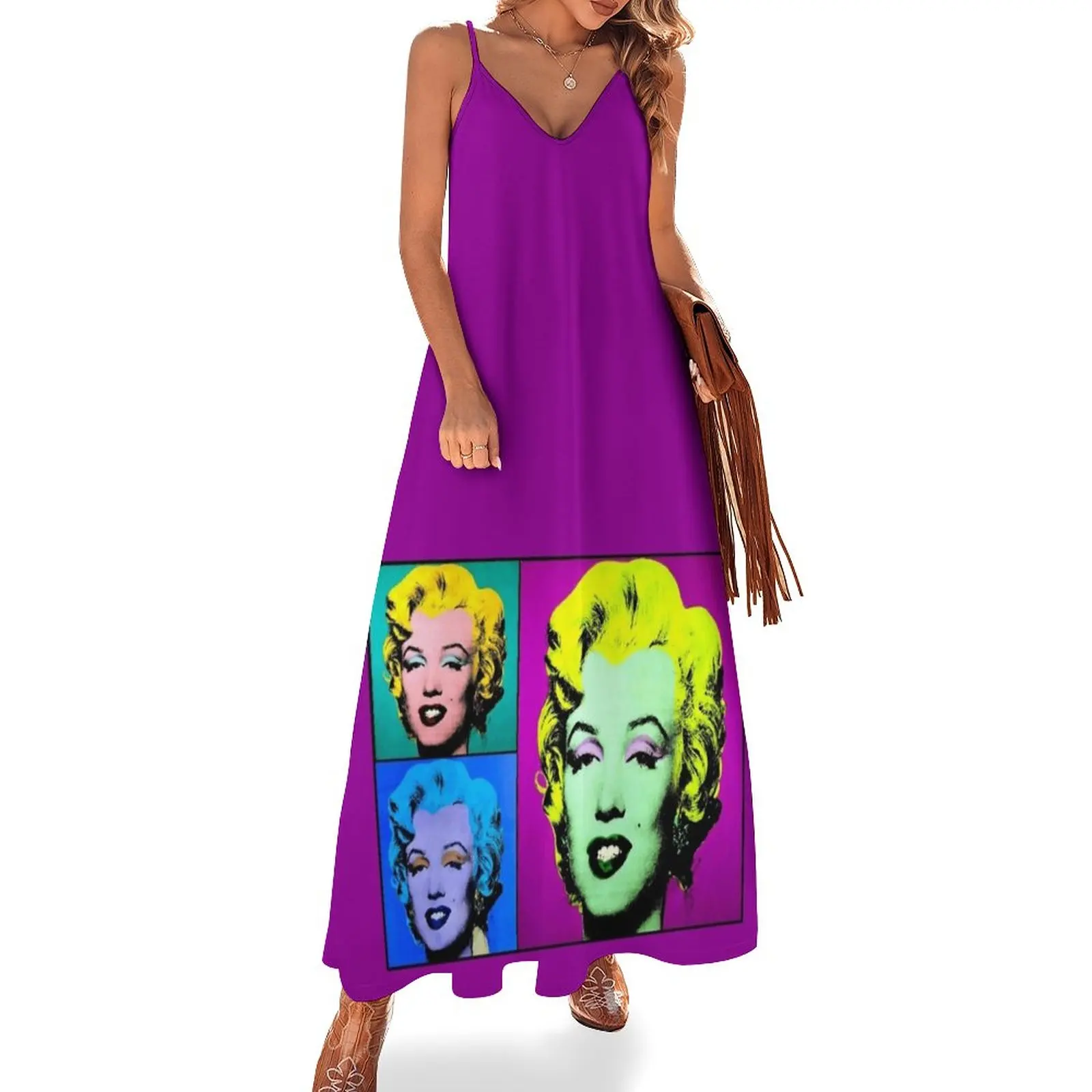 

MARILYN : Vintage Fantasy Warhol. Sleeveless Dress dresses for womens 2024 Women's summer dress
