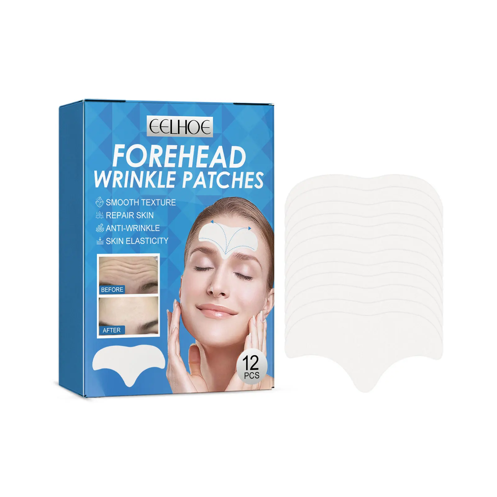 Anti Wrinkle Forehead Patch Lifting Anti Aging Fade Fine Lines Frown Treatment Firming Tighten Forehead Line Removal Gel Patch _voghion.com