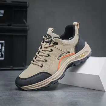 2025 New Men's Outdoor Sports Shoes Comfortable Casual Climbing Shoes Fashionable All-Match Breathable Lightweight round Toe 1