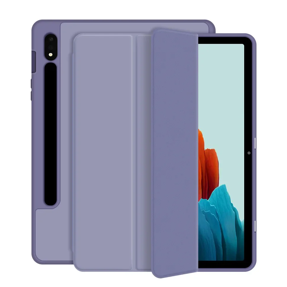 Case for Samsung Galaxy Tab S6 10.5 SM-T860 T865 Smart Cover Galaxy Tab S7 S8 S9 FE 11 Inch S9 FE PLUS 12.4 Pencil Holder Funda