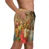 Custom Ethiopian Christian Christ Jesus Last Supper Swim Trunks Mens Quick Dry Board Shorts Swimwear Suits Boardshorts 2