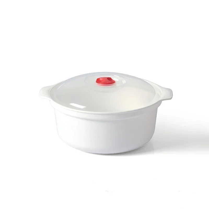 Eco-Friendly Home Kitchen Microwave Heated Rice and Bun Steamer with Lid