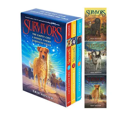 

MiluMilu Original Children Popular Books Paperback English Novels Dog Samurai Survivors Box Set 3 Volumes 8-12 Years