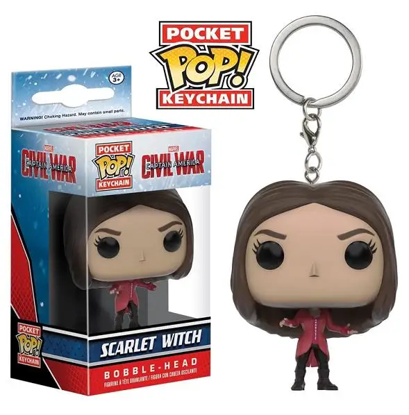 2022 Nuovo Funko Pop Marvel Scarlet Witch Doctor Strano Portachiavi Ciondolo Action Toy Figure Pocket Pop Portachiavi Modello Giocattoli Regalo