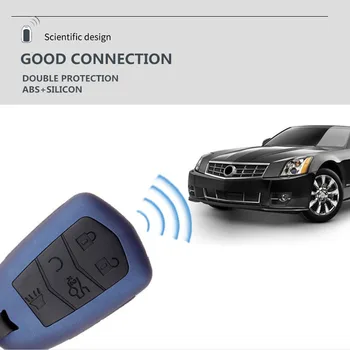 Custodia per chiave auto per Cadillac ATS CT6 CTS DTS XT5 Escalade ESV SRX STS XTS 28T ELR 2014 2015 2016 2017 2018 portachiavi - Custodia per chiave auto per Cadillac ATS CT6 CTS DTS XT5 Escalade ESV SRX STS