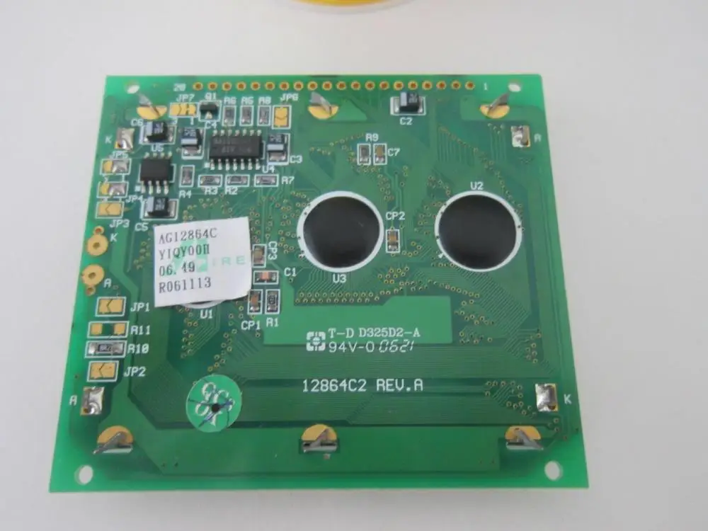 AMPIRE AG12864C 12864 c2 128*64 STN modulo pannello Display LCD retroilluminazione a LED display originale giallo verde - Image 2