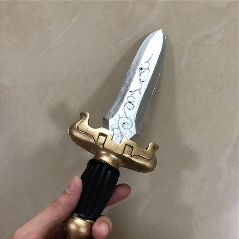 Dagger Leaves Rune Sword Prop - Cosplay Weapon for Kids Safe PU Halloween Role Play
