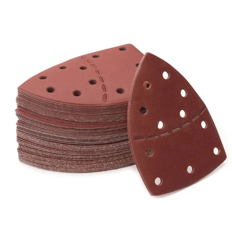 Sanding Discs Sandpaper Set Polish Sand Paper Sandpaper Tools Mini Sandpaper Kit 10pcs 11Holes Mouse 40-2000 Grits Paper Detail 160A Palm Sanding Sander Sander PSM Triangular Sandpaper Detail Multi Bosch
