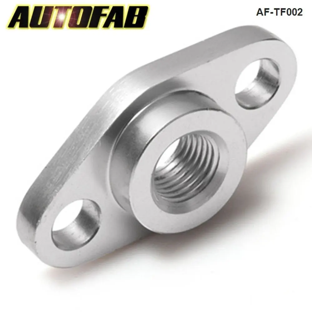 1/4 NPT Female Aluminum Oil Drain Turbo Flange T3 T4 T04 GT40 GT55 AF-TF002