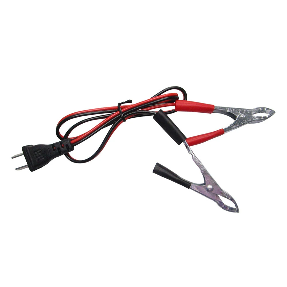Generator Charging Cable DC 12V V-Type Plug With Clip For Gasoline Engine Battery Charging Cable