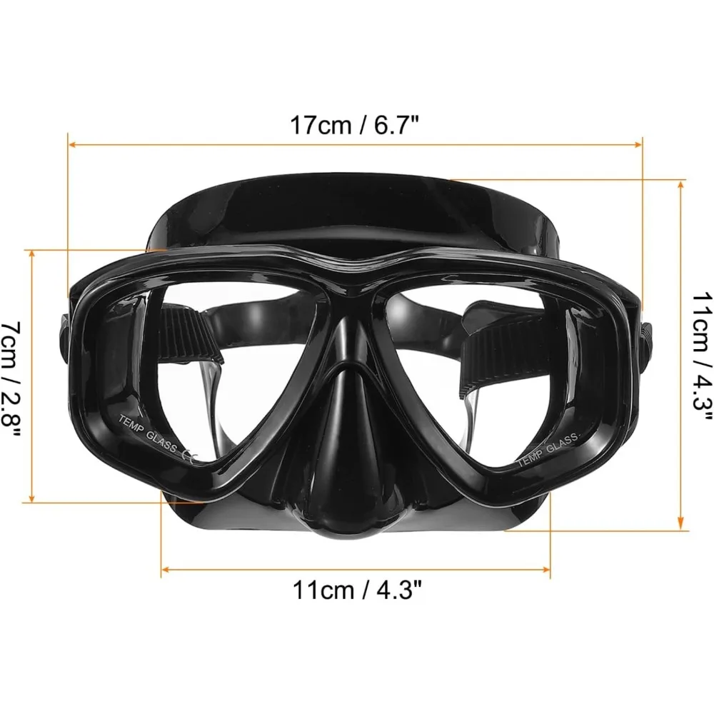 RX Prescription Optical Suba Diving Mask Myopia-1.0 to-8.5 Tempered Lens Anti-fog Free Dive Goggles freedive snorkeling diving mask diving mask diving goggles