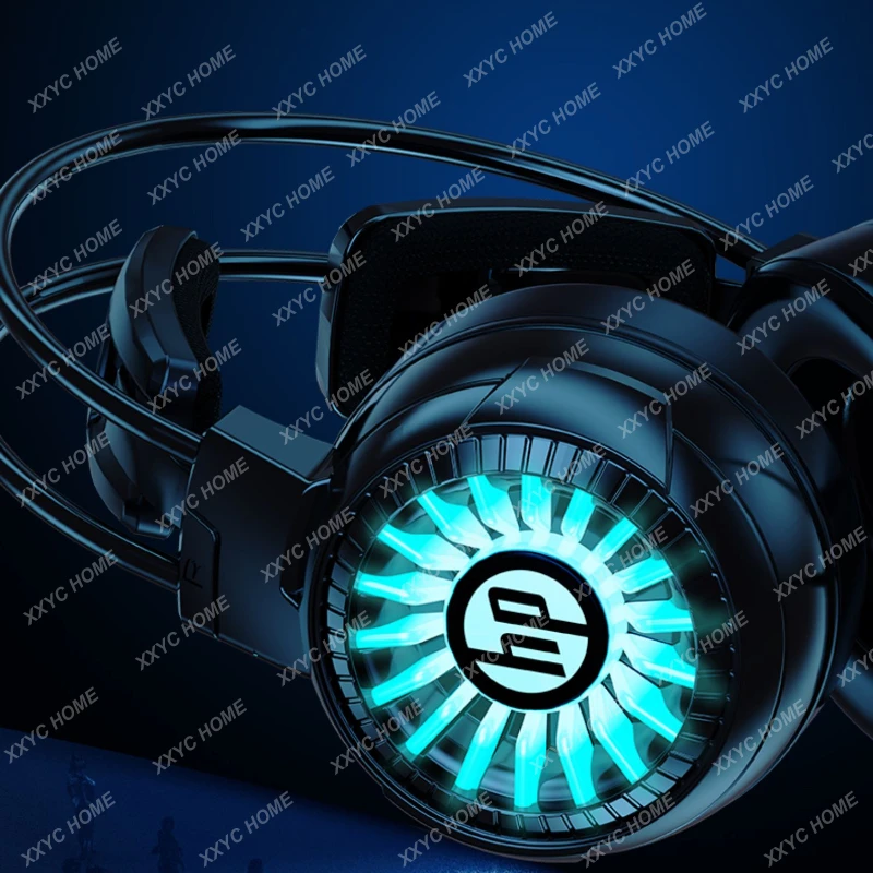 

Computer Headphone Head-Mounted Specially for Gaming Wired Headset with Microphone Desktop Computers and Laptop