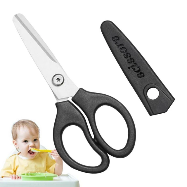 Baby Food Scissors Ceramic Scissors Portable Infant Feeding Aid Scissors  With Cover Baby Supplies Tableware For Feeding Health - AliExpress