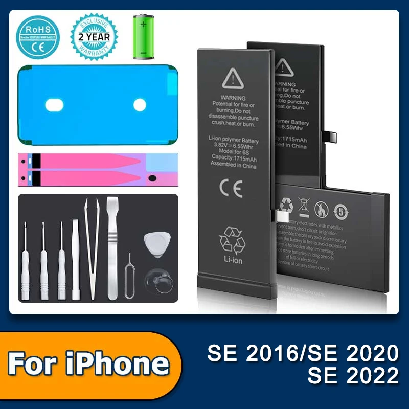 2023 Zero-cycle Battery For Apple iPhone SE 2016 SE 2020 SE 2022