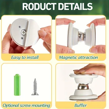 Magnetic Door Catch RV Door Retainer RV Door Stop Retaining Catch Latch for RV Caravan Camper Motorhome Boat Door Holder 5